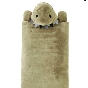 Member's Mark Faux Fur Kids' Sleeping Bag, 27" x 56" + 14" dinosaur